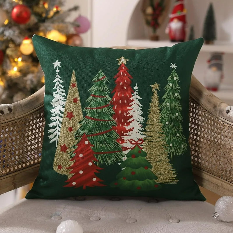 18x18  Christmas Tree Decorative Throw Pillows