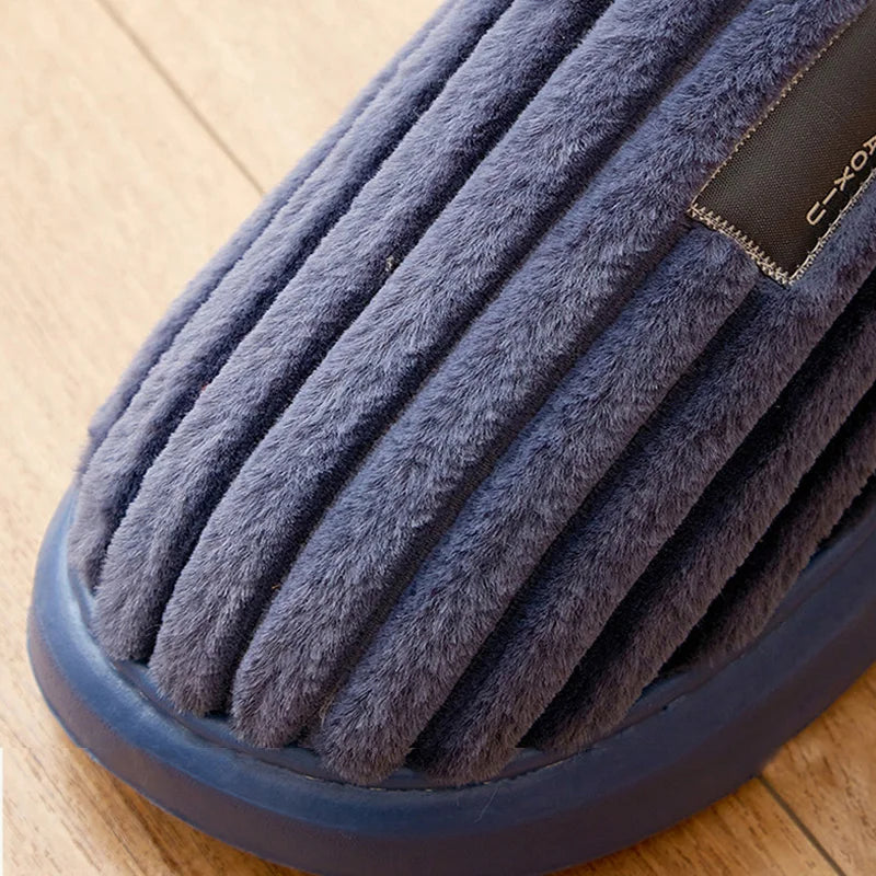 Autumn and Winter Men's Thick Warm Slippers