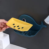 Whale Shape Soap Box Drain Soap Holder Box