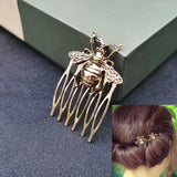 Metal Bee Hairpin - Ancient Alloy Butterfly Hair Comb - Jewelry Accessories