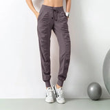 Fabric Drawstring Sporty Joggers