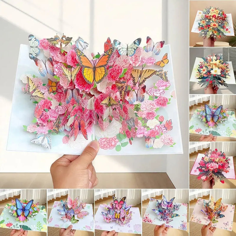 Exquisite 3D Butterfly Pop-Up Card