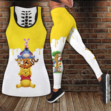 Disney Winnie the Pooh Hollow Tanktop Leggings Yoga Set