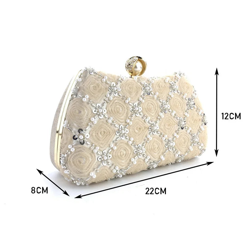 Flower Evening Bag Clutch