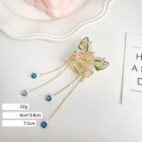 Butterfly Pearl Tassel Hairpin