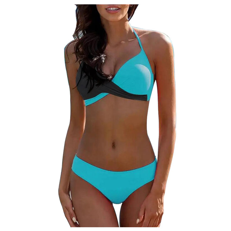 Split Color Bikini - Swimwear Women