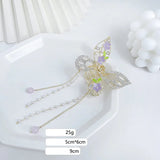 Butterfly Pearl Tassel Hairpin