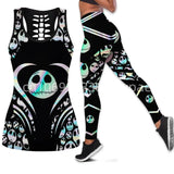 Disney Jack Skellington Cutout Tank Top + Leggings Yoga Set