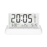 Digital Alarm Clock - Transparent Electronic Desk Clock with Date, Temp, and Large Display Screen