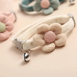 Adjustable Buckle Cat Collar with Cute Flower