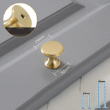 Gold Cabinet Pulls - Solid Zinc Alloy