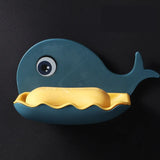 Whale Shape Soap Box Drain Soap Holder Box