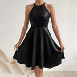 Elegant Sequin Lace Dress