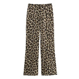 Animal Print High-Waisted Vintage Casual Baggy Pants