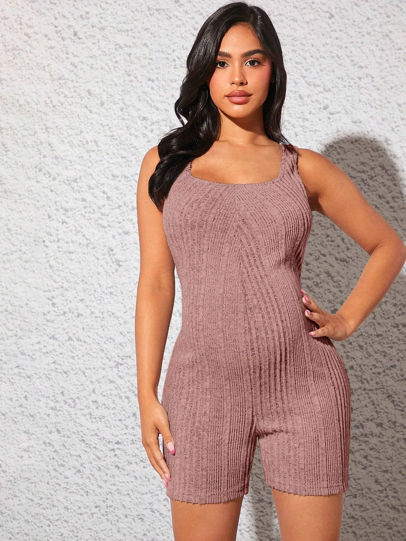 Maternity Ribbed Knitted Jumpsuit