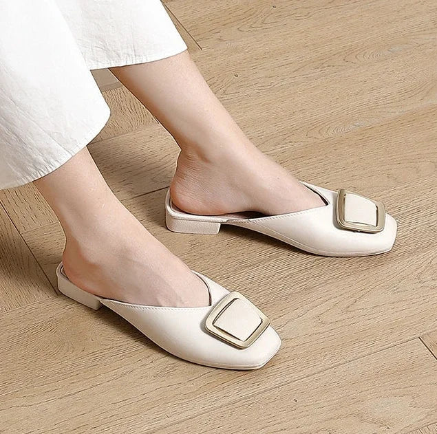 Soft Pearl Mules