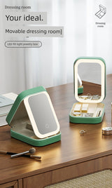 Cosmetics Storage Box Mirror with Light I