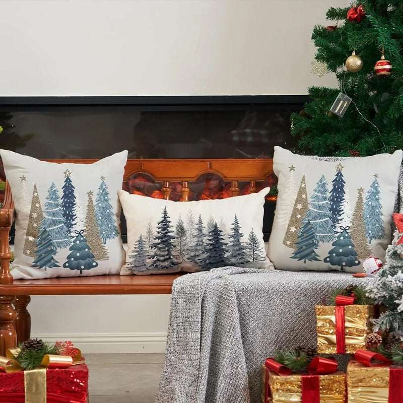 18x18  Christmas Tree Decorative Throw Pillows