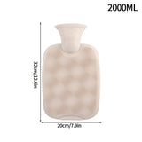 2000ml Hot Water Bag with Plush Cover