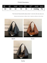 One Shoulder Minimalist Style Soft Leather Tote