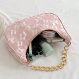 Flower Print Chain Purse