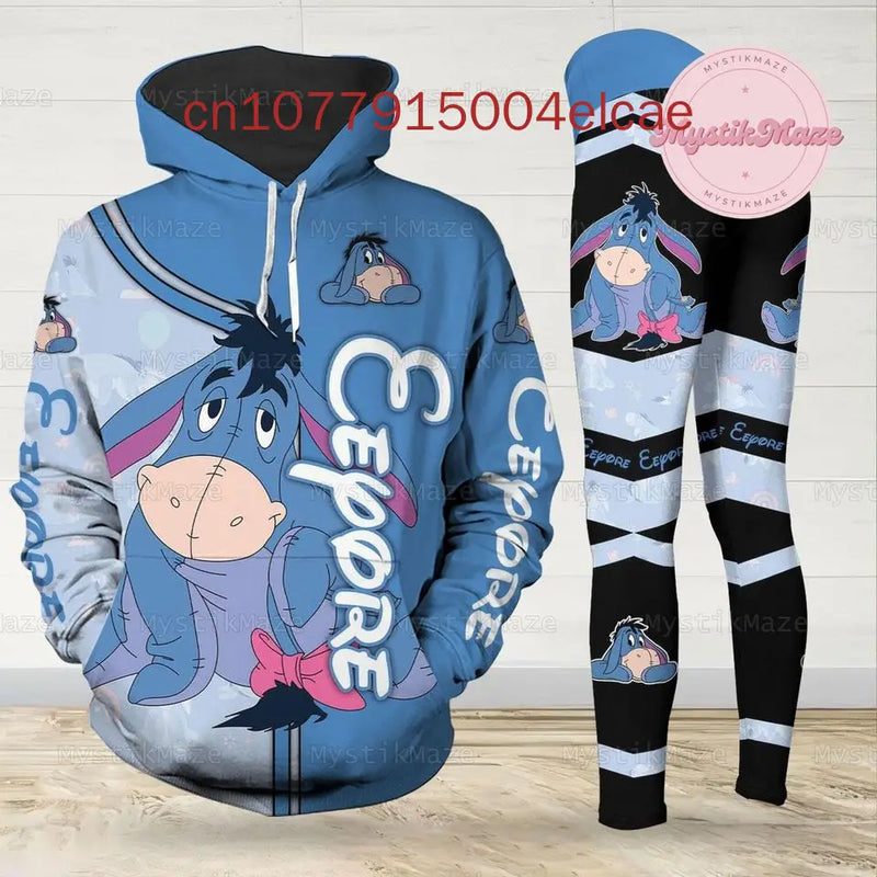 Women's Disney Eeyore Hoodie & Yoga Pants Set