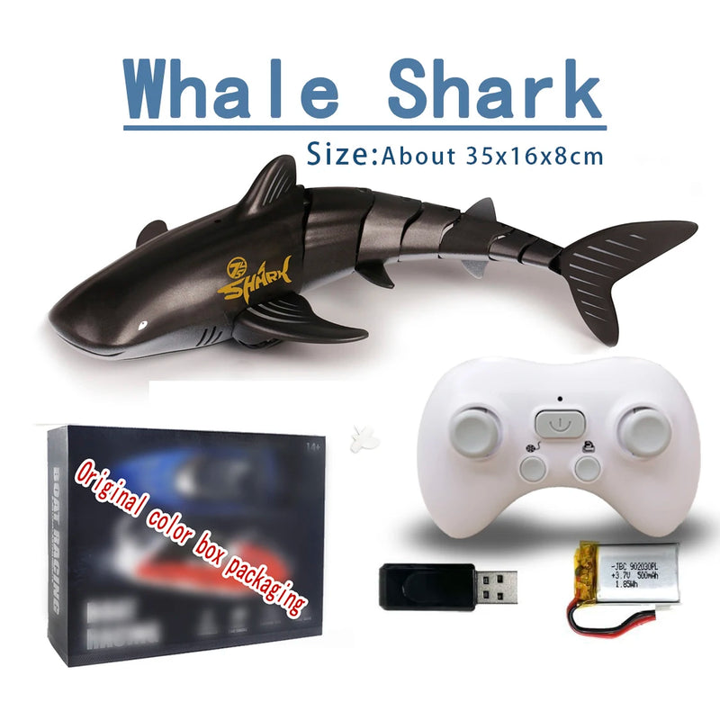 Robot Whale Shark Toy  - Remote Control Swimming Shark