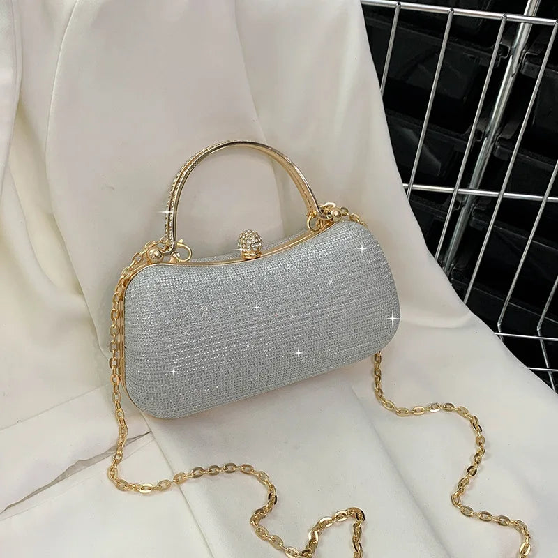 Gold Diamond Evening Bag - Luxury Handbag