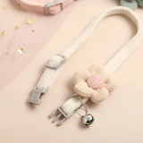 Adjustable Buckle Cat Collar with Cute Flower