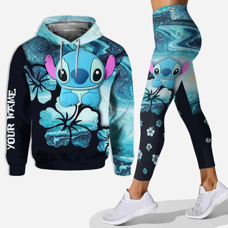 Custom Stitch 3D Hoodie and Leggings Set