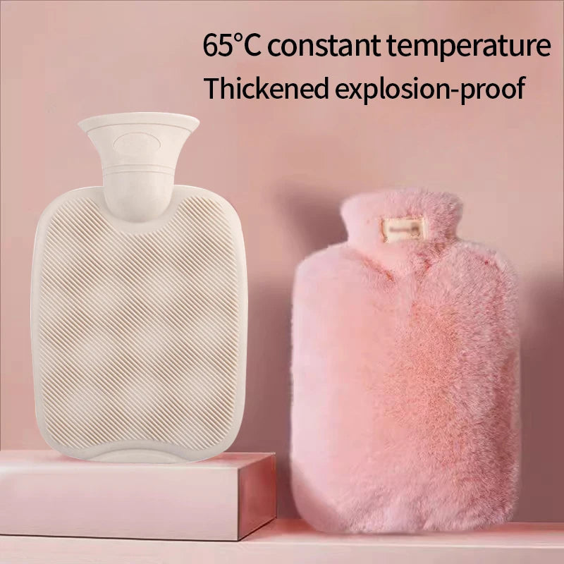 2000ml Hot Water Bag with Plush Cover