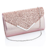 Pleated Sequins Evening Clutch