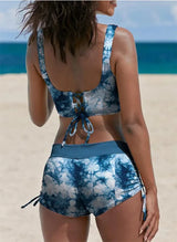 Push Up Backless Bandage Swim Set