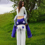 Embroidery Star High Elastic Sweatpants