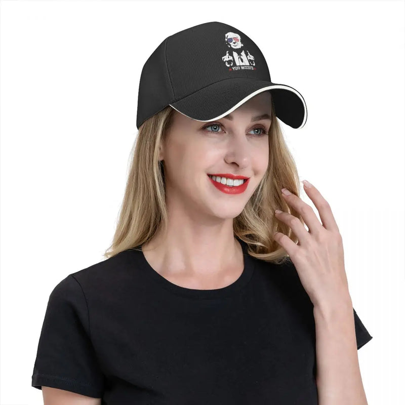 2024 Trump Baseball Cap "You Missed" - Adjustable Fit Unisex Rally Cap