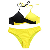 Split Color Bikini - Swimwear Women