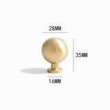 Vertical Solid Brass Gold Drawer Knobs T-Bar Handle