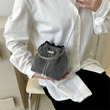 Luxury Shiny Diamond Drawstring Evening Vintage Clutch Purse