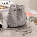 INS Mini Rhinestone Drawstring Tote Bag