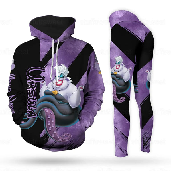 The Little Mermaid Ursula Hoodie and Leggings Yoga Set