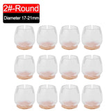 12-Piece Universal Silicone Furniture Leg Protection Covers