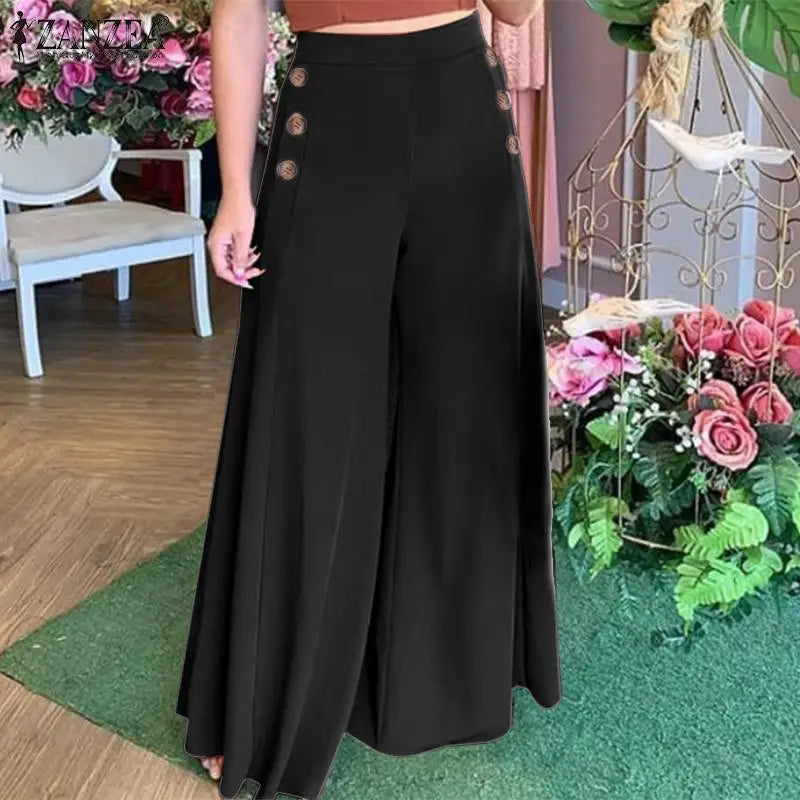 Elegant Wide Leg Pant Capris