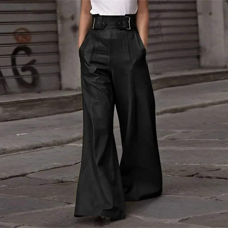 High Waist Wide Leg Vintage Autumn Pleated Pants