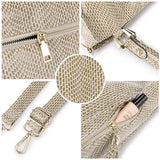 Shiny Serpentine Shoulder Bag - Luxury Handbag