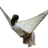 Single Person Nylon Net Outdoors Hammock - The Next Door Neighbor 