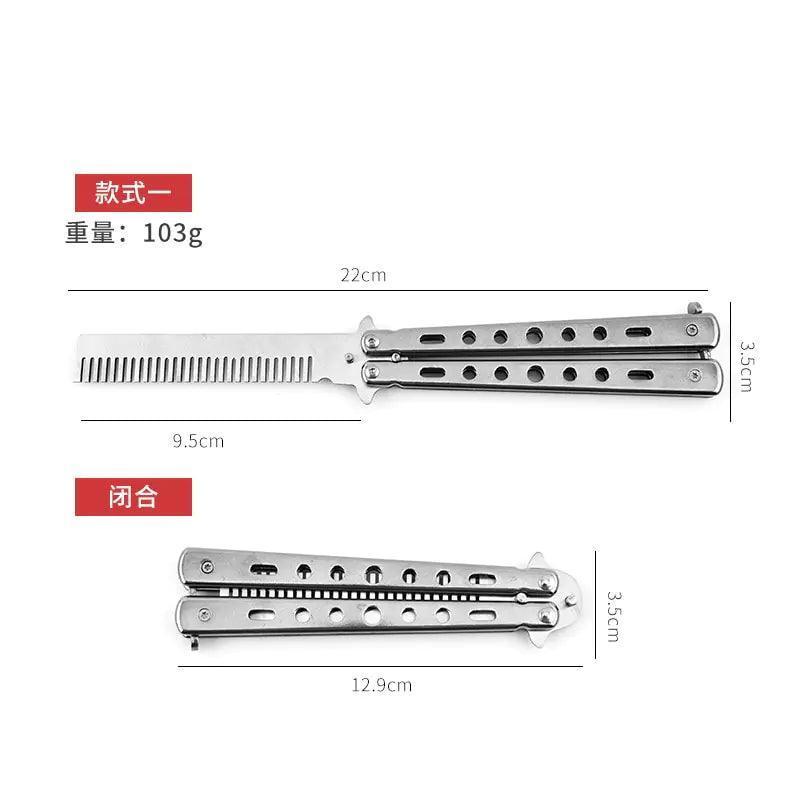 Foldable Stainless Steel Comb - The Next Door Neighbor 