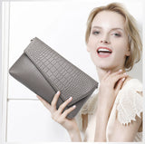 Leather Large Capacity Clutch Bag