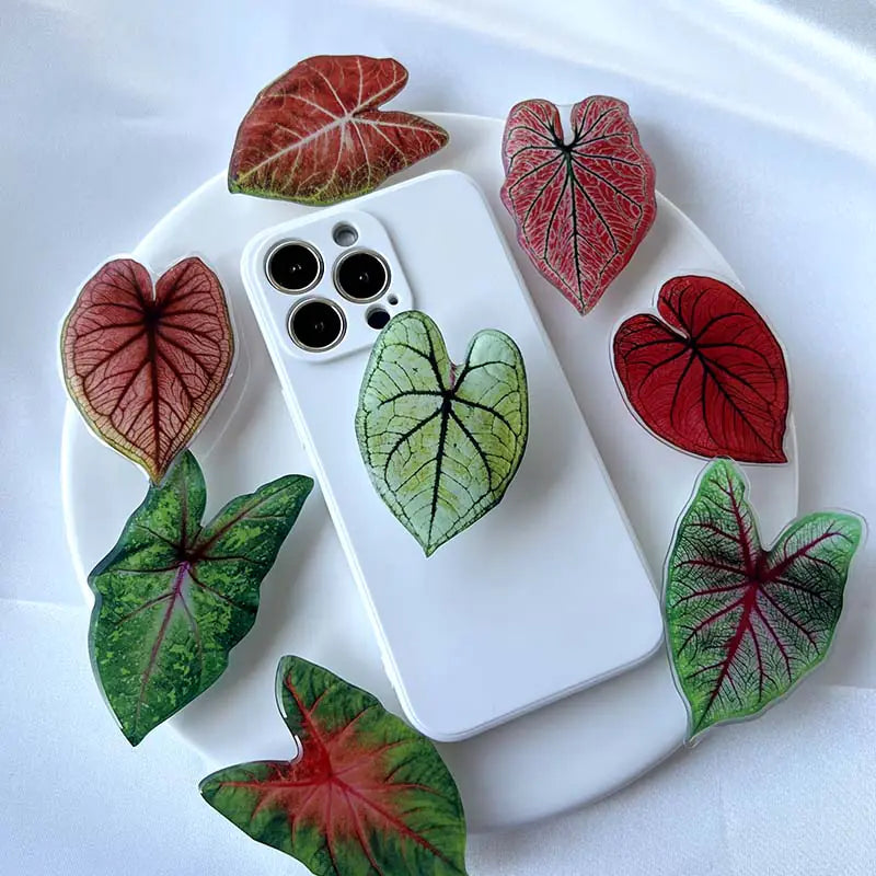 Acrylic Leaf Phone Holder - The Next Door Neighbor 