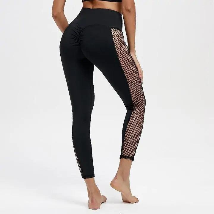 Mesh Patchwork Workout Leggings - The Next Door Neighbor 