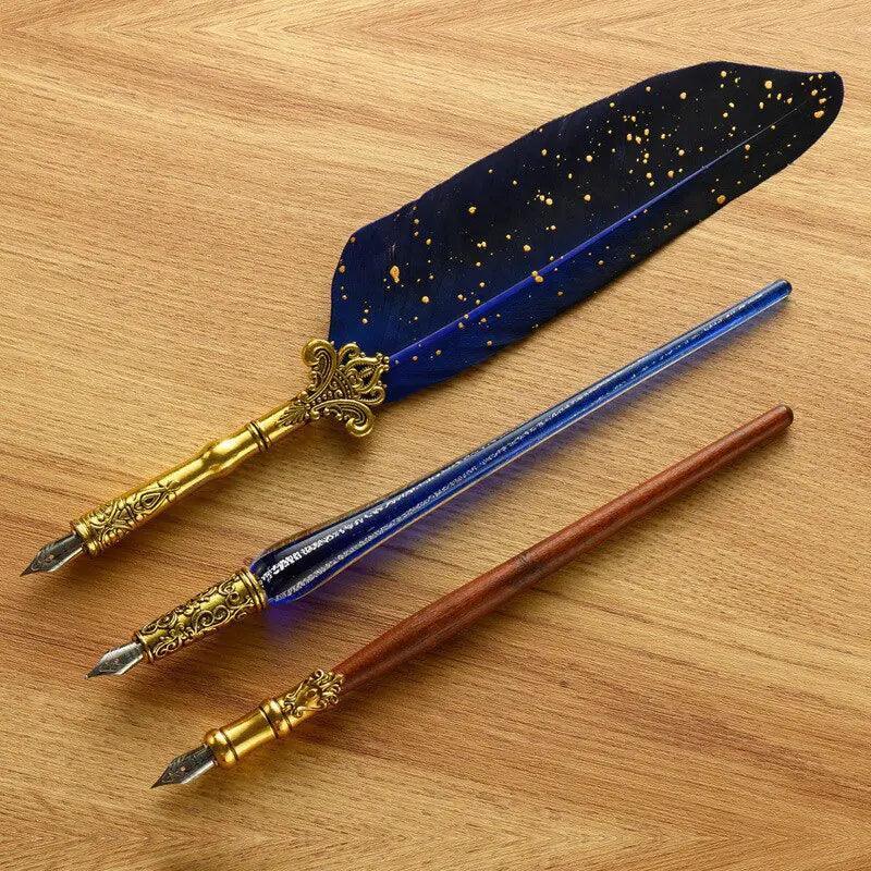 Antique Feather Pen Kit - The Next Door Neighbor 